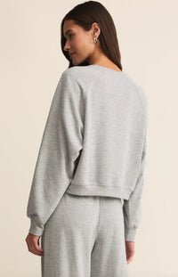 Z Supply Crop Out Sweatshirt & Feeling the Moment Sweatpants Set