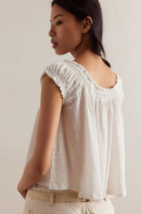 Free People Dahlia Tee in Optic White