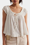 Free People Dahlia Tee in Optic White