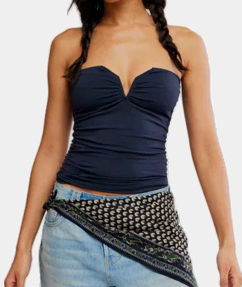 Free People Round Two Tube Top