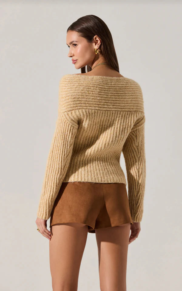 ASTR The Label Franisbel Off The Shoulder Sweater