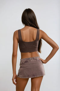 FP Movement Hot Shot Mini Skort in Chocolate