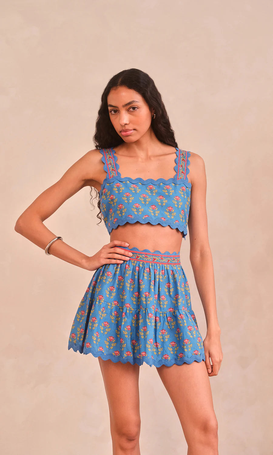 Saylor Silas Set in Blue Multi