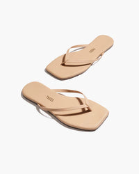 TKEES Square Toe Lily Flip Flops in Sunkissed
