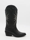 Stivali NY Moonrise Western Cowboy Boots in Black