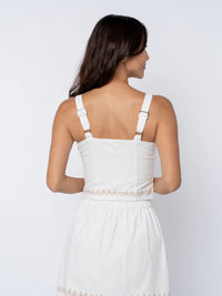 CIEBON Lyra Top & Enid Skirt Set in Off White