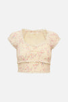 Love Shack Fancy Cambron Top in Magnolia