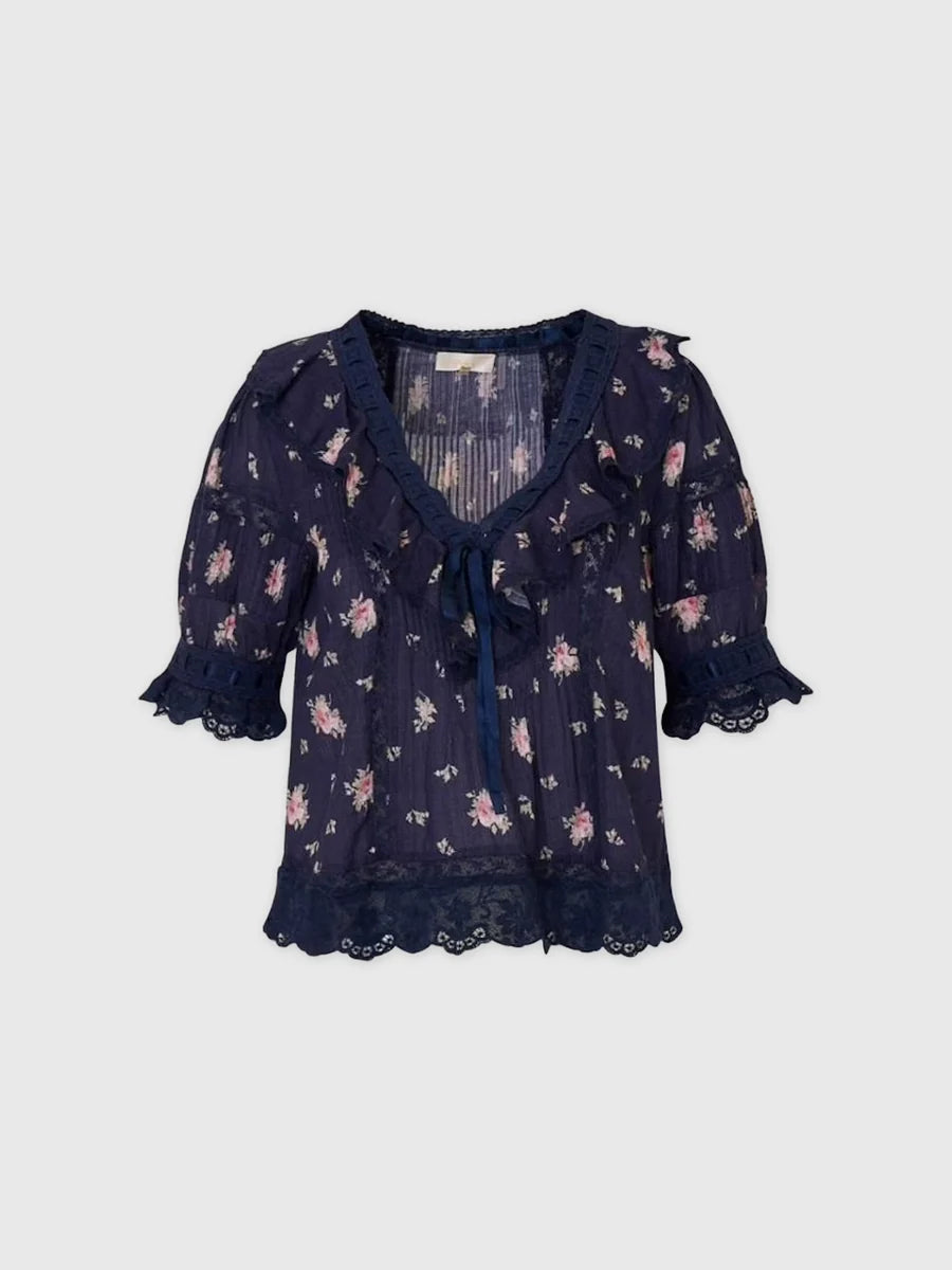 Love Shack Fancy Romilly Blouse