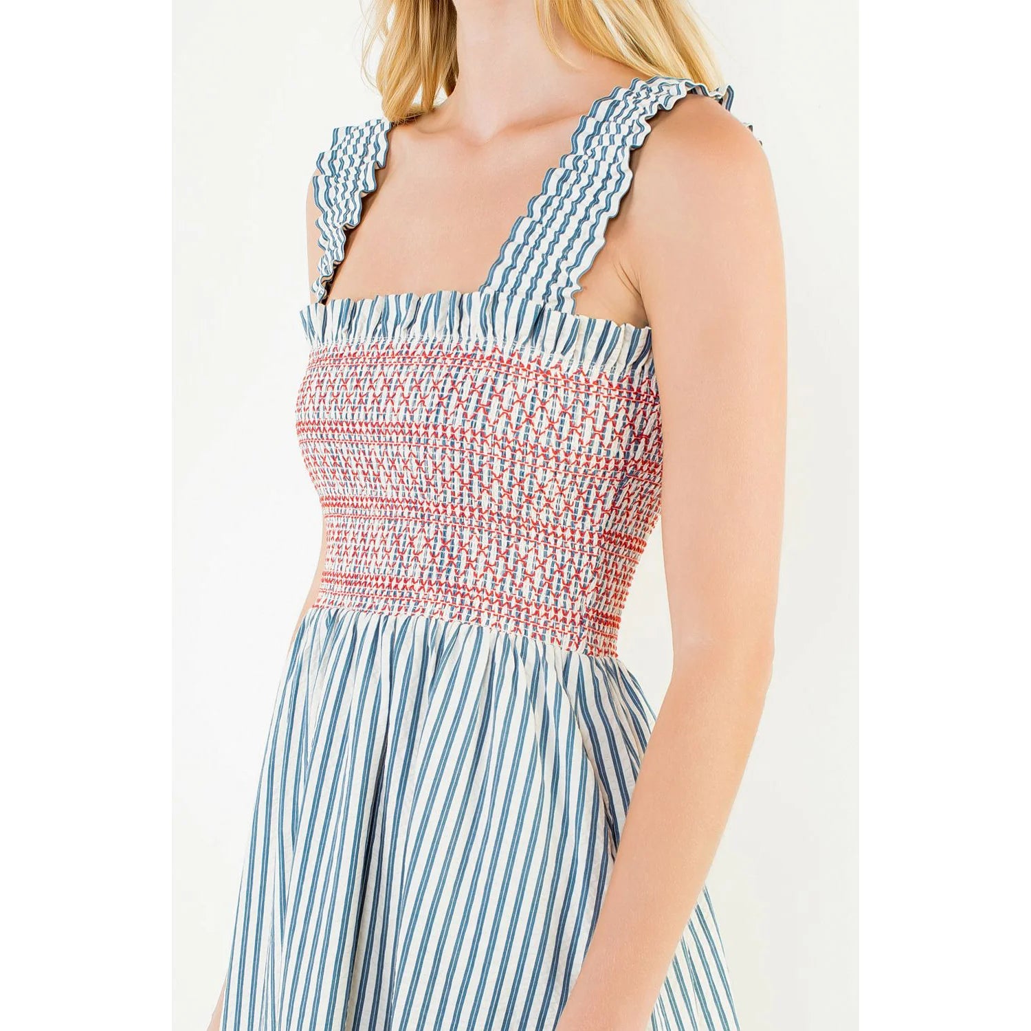 Kori Stripe Midi Dress