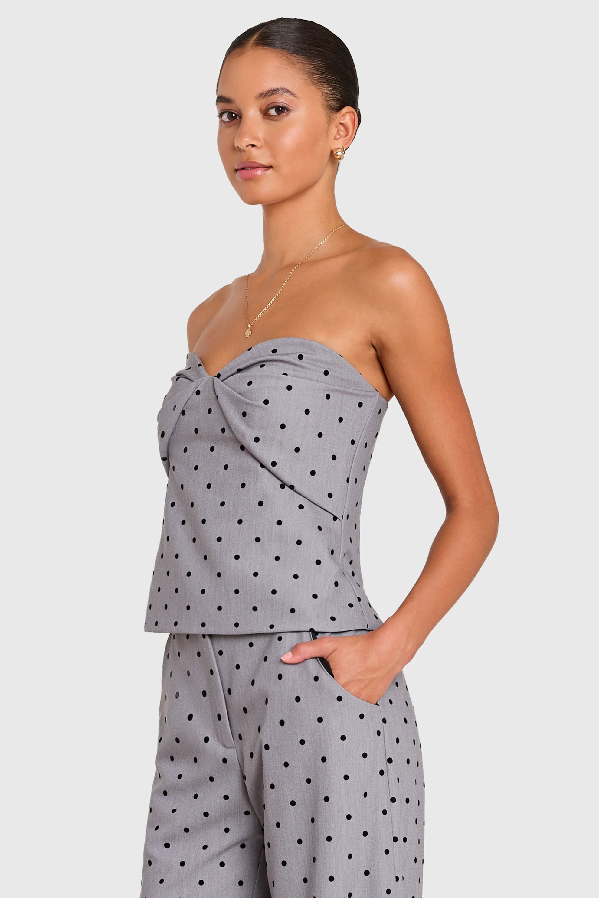 Amanda Uprichard Soho Top & Saddler Pants Set