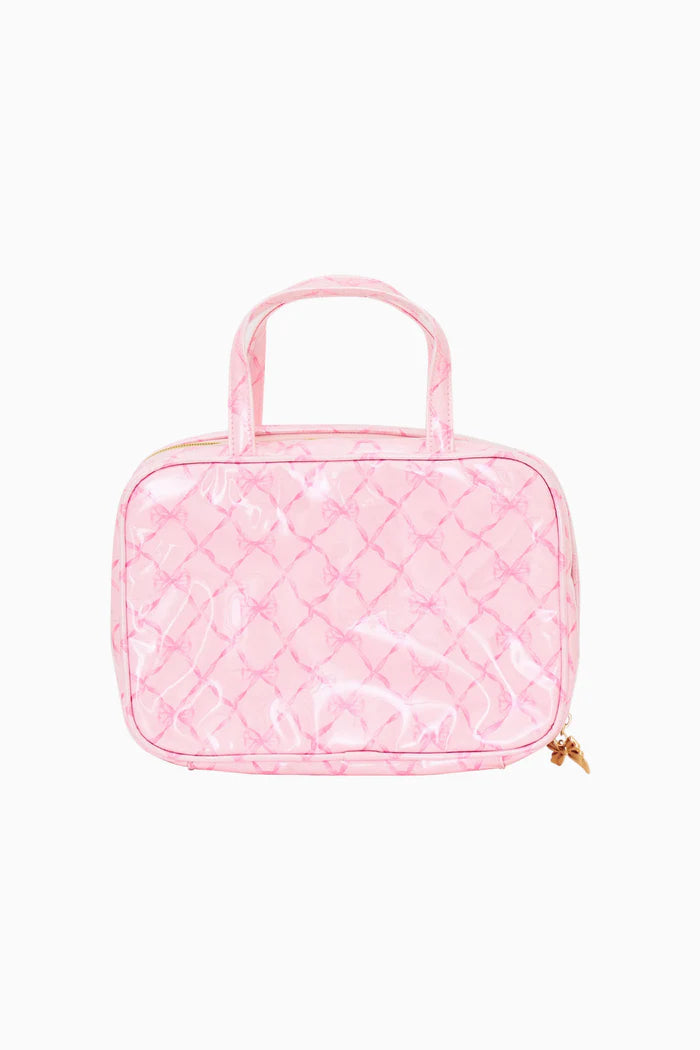 Love Shack Fancy Printed Travel Box in Pink Peppermint