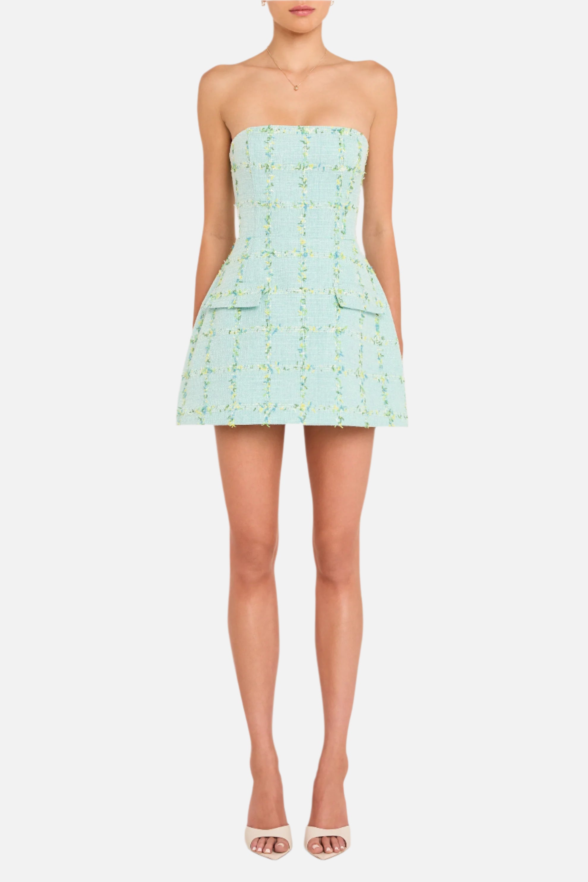 Amanda Uprichard Strapless Bethany Skort Romper