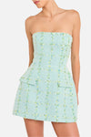 Amanda Uprichard Strapless Bethany Skort Romper