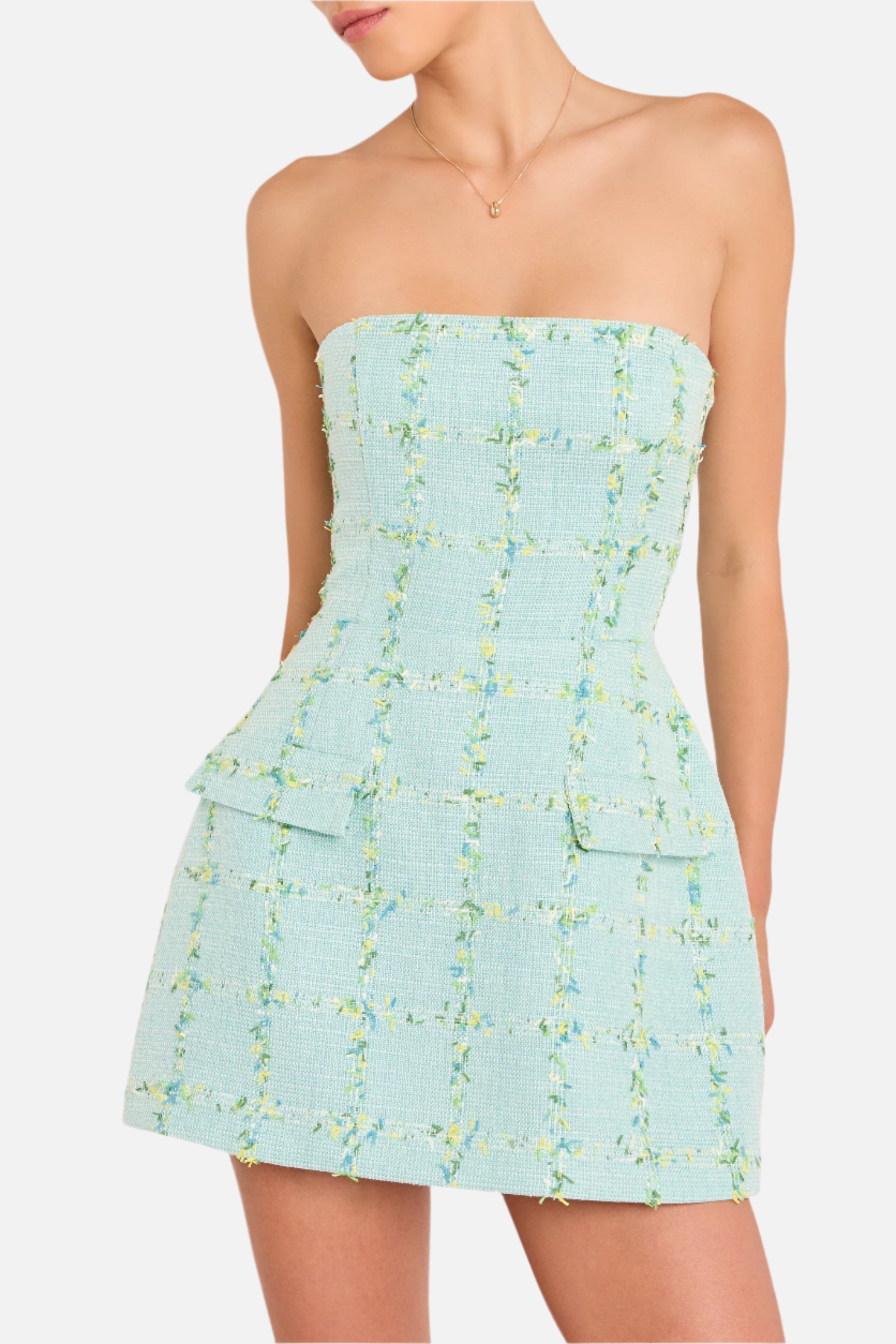 Amanda Uprichard Strapless Bethany Skort Romper