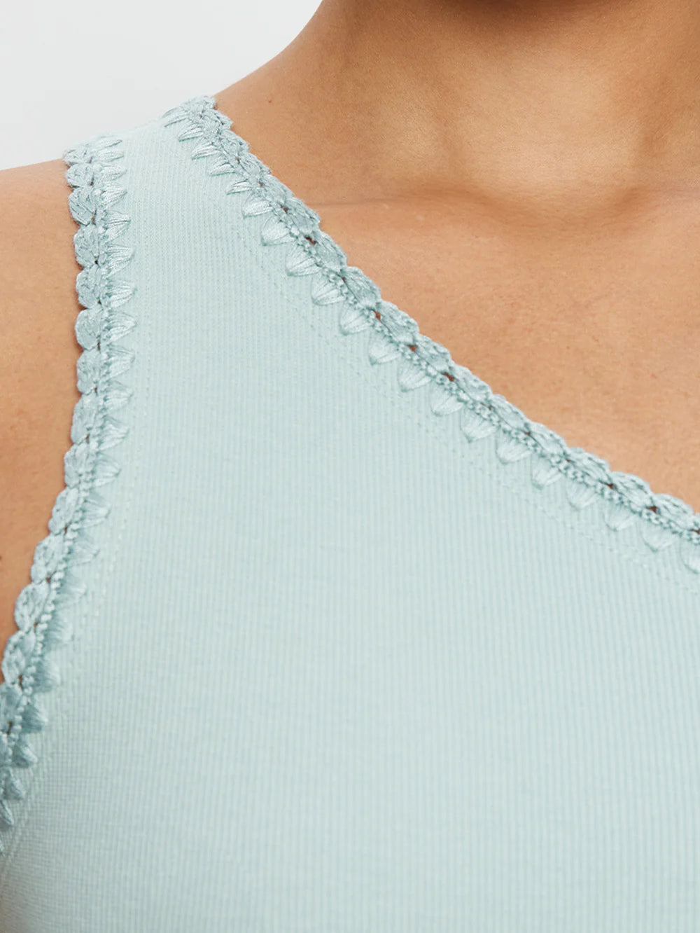 KIVARI Tallulah One Shoulder Tank in Haze