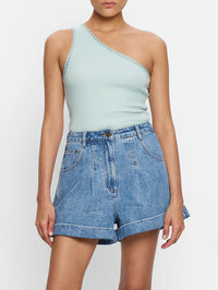 KIVARI Tallulah One Shoulder Tank in Haze