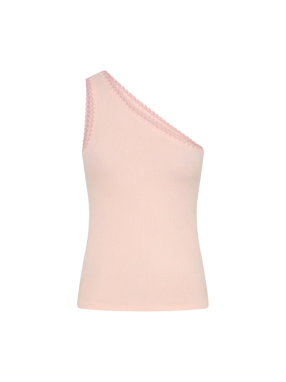 KIVARI Tallulah One Shoulder Tank in Pink