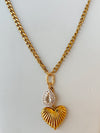 Gina Carmen Stone Puffy Heart Necklace
