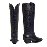 MARFA Boots The LeAnn Boot in Blueberry