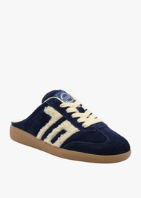 BACK 70 Easter W26 Backless Sneaker in Navy Teddy