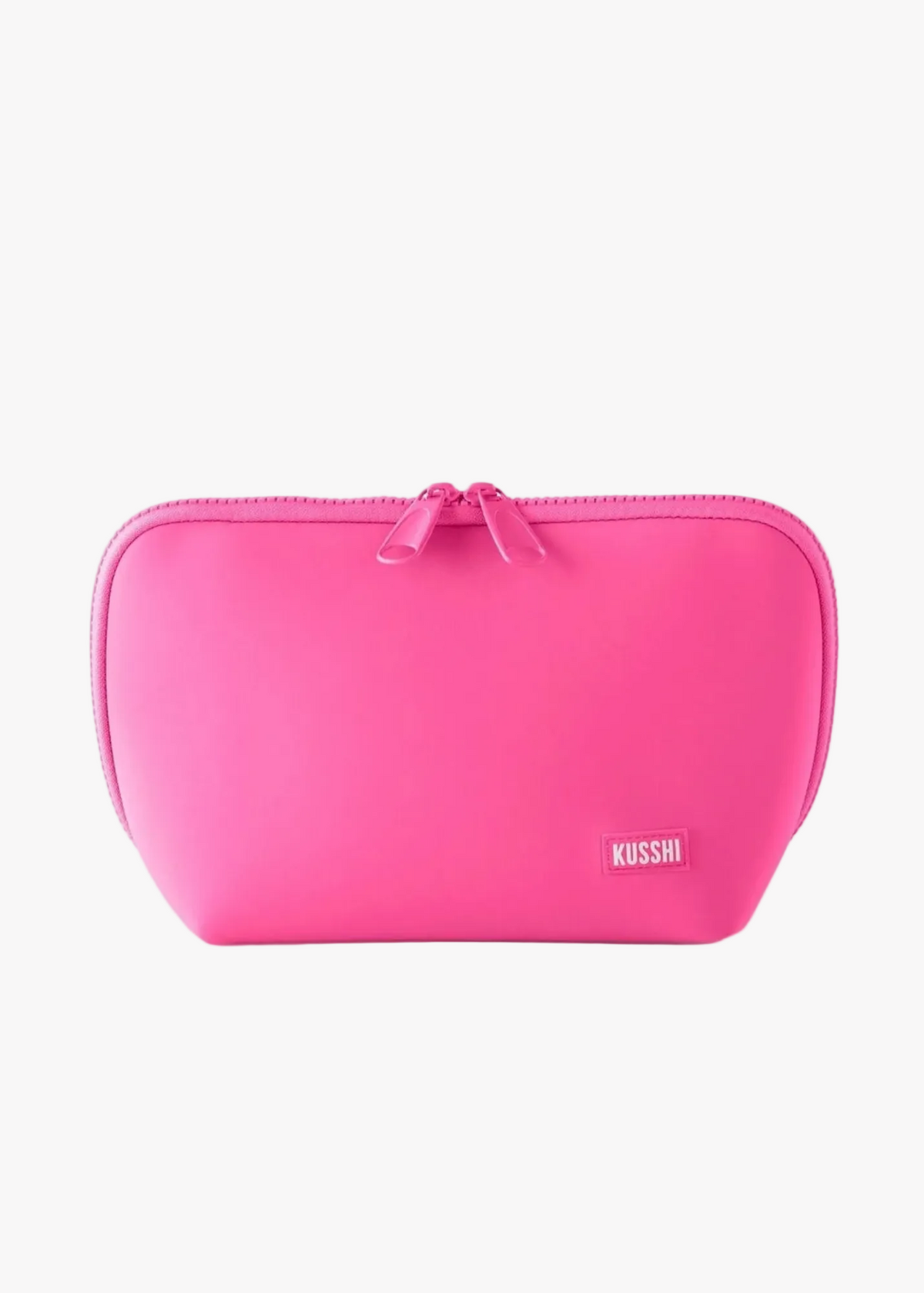 KUSSHI Neoprene Makeup Bag in French Pink/Sherbert
