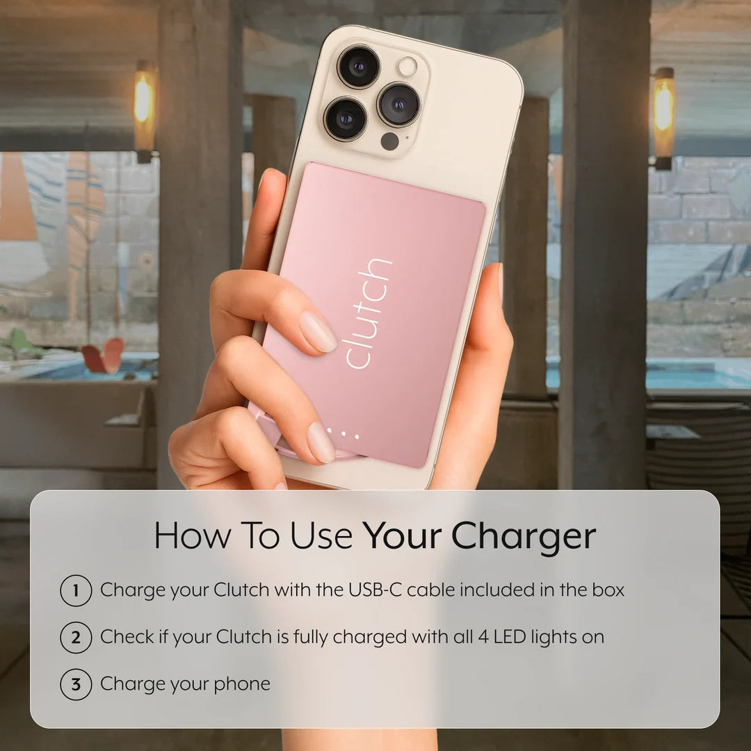Clutch® Pro USB-C Ultra-Slim Portable Charger
