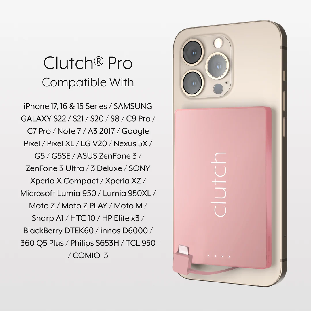 Clutch® Pro USB-C Ultra-Slim Portable Charger