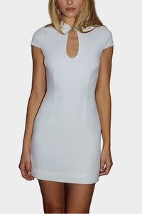 Runaway The Label Vieno Keyhole Fitted Mini Dress