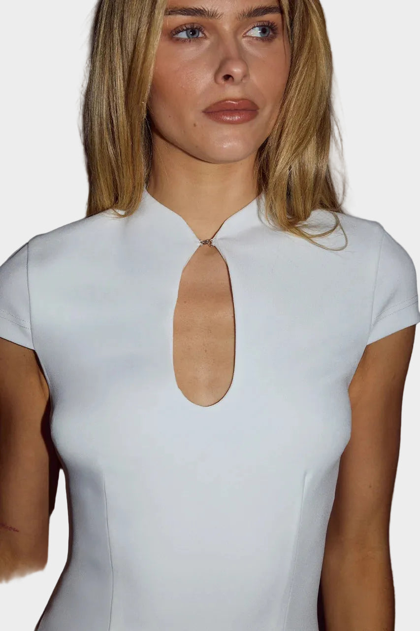 Runaway The Label Vieno Keyhole Fitted Mini Dress