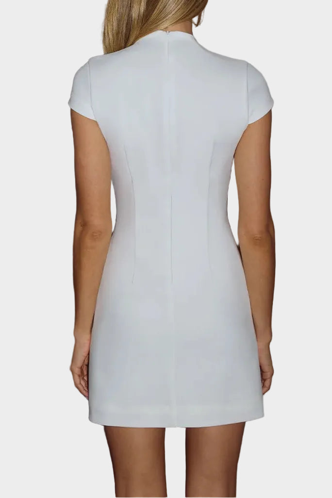 Runaway The Label Vieno Keyhole Fitted Mini Dress