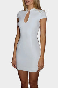 Runaway The Label Vieno Keyhole Fitted Mini Dress
