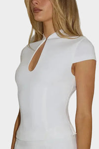 Runaway The Label Vieno Keyhole Fitted Top