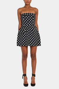 Amanda Uprichard Polka Dot Lucienne Skort Romper