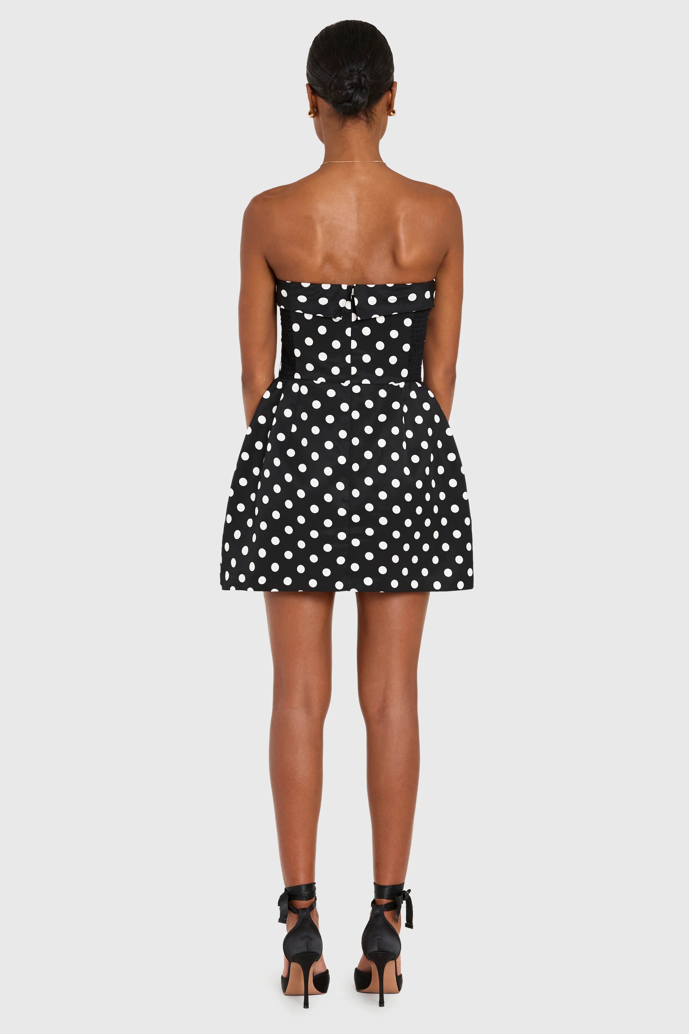 Amanda Uprichard Polka Dot Lucienne Skort Romper