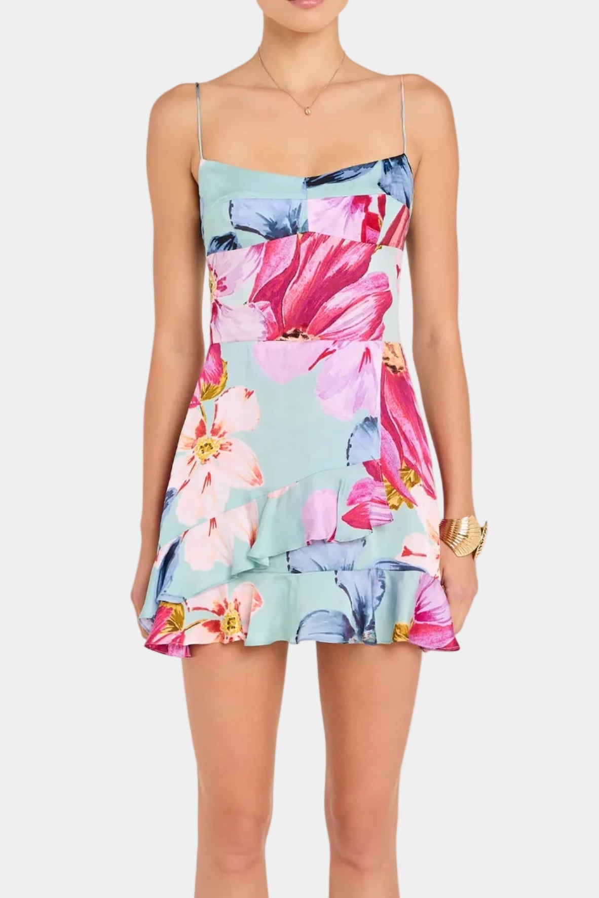 Amanda Uprichard Magnolia Romper in Daphne Floral