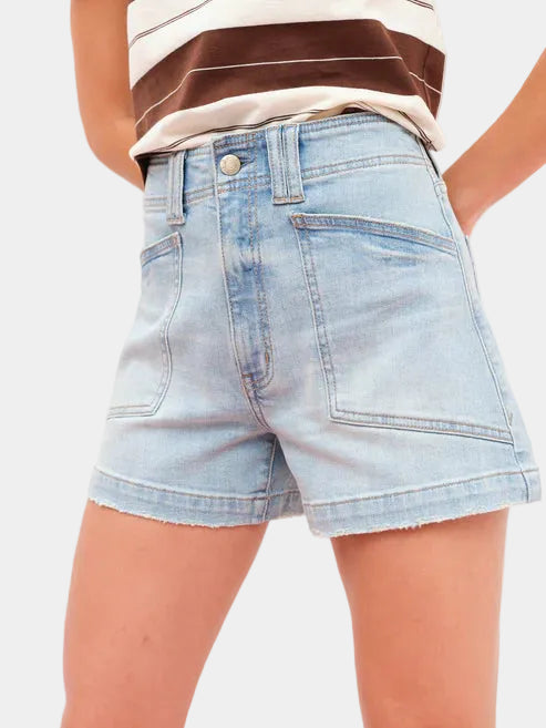 DAZE Valley Girl Denim Shorts in Romcom