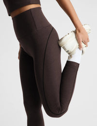 Beyond Yoga Spacedye™ Dynamic High Waisted Legging in Dark Chocolate