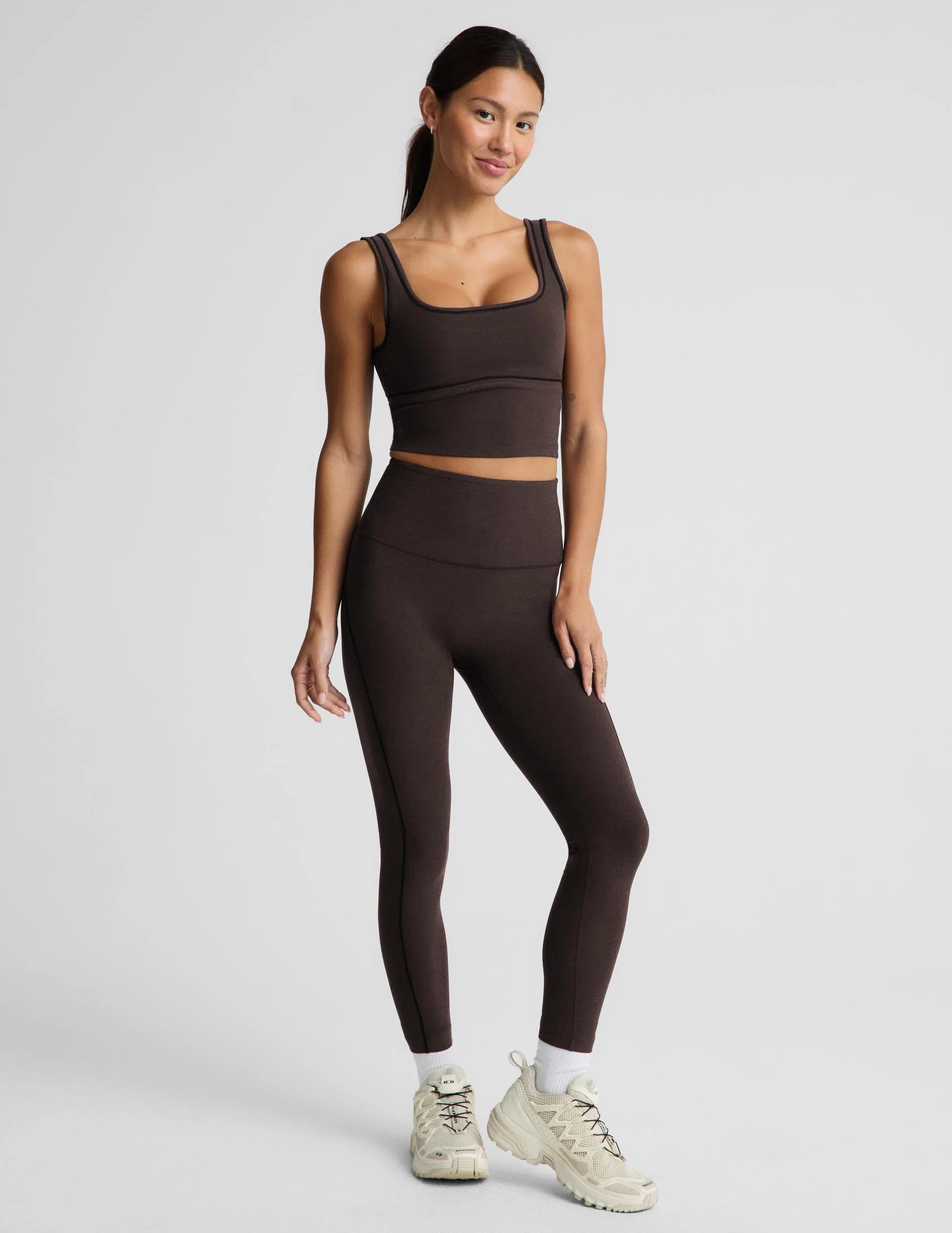 Beyond Yoga Spacedye™ Dynamic High Waisted Legging in Dark Chocolate