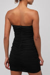 Prism Mesh Draped Mini Dress