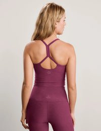 Beyond Yoga Spacedye™ Slim Racerback Cropped Tank in Pomegranate