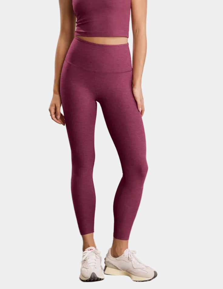 Beyond Yoga Spacedye™ Caught In The Midi High Waisted Legging in Pomegranate