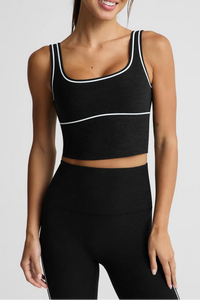 Beyond Yoga Spacedye™ Dynamic Cropped Tank in Darkest Night