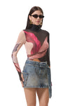 AFRM Zadie Top in Feather Fan