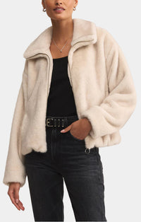Z Supply Amethyst Faux Fur Jacket