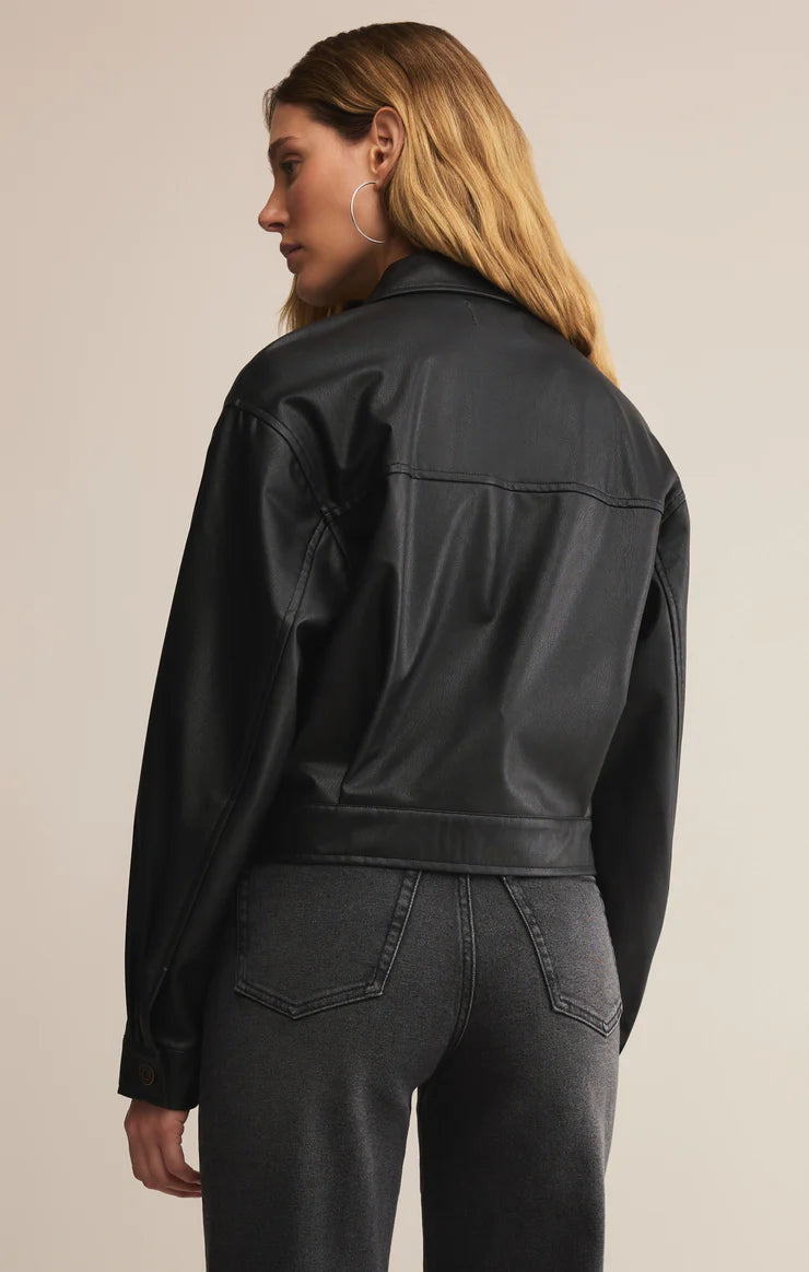 Z Supply Heritage Faux Leather Jacket