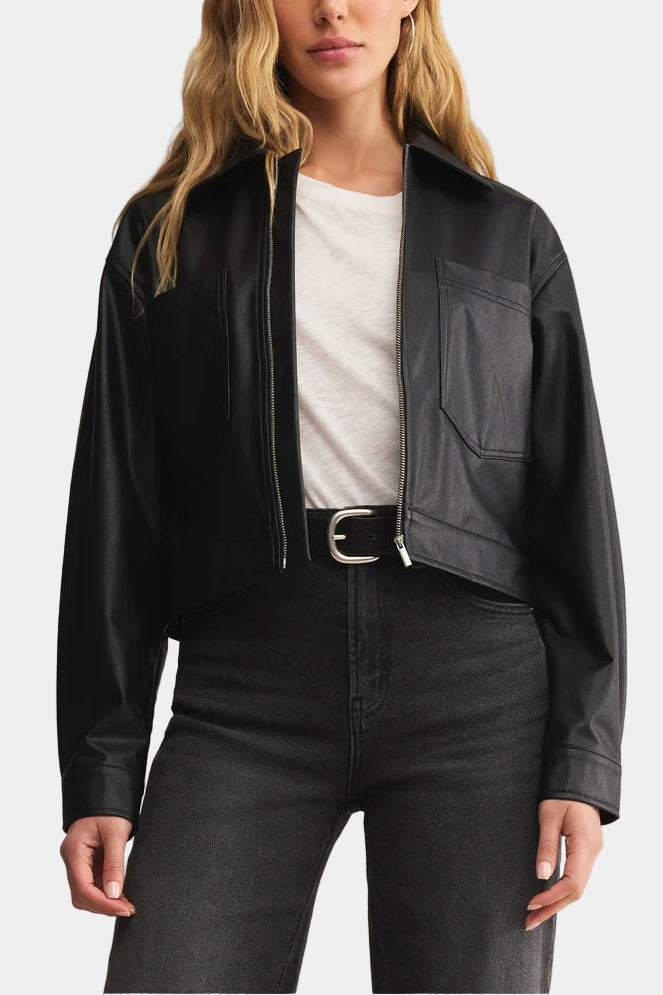 Z Supply Heritage Faux Leather Jacket