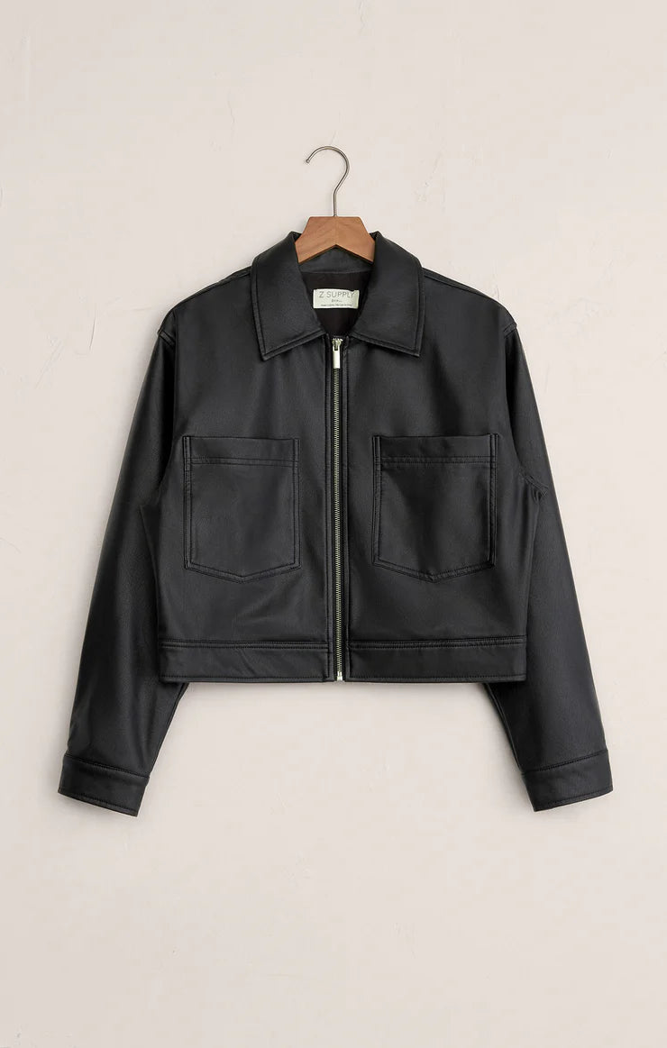 Z Supply Heritage Faux Leather Jacket