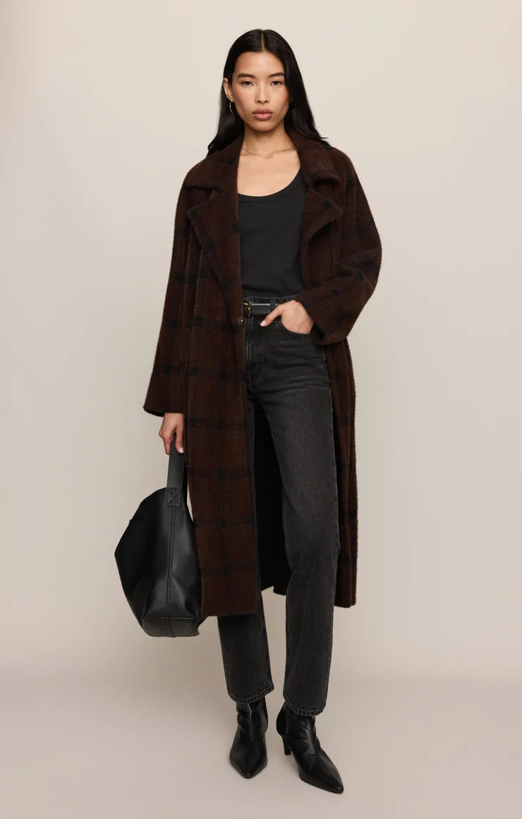 Z Supply Crosby Plaid Cocoon Jacket