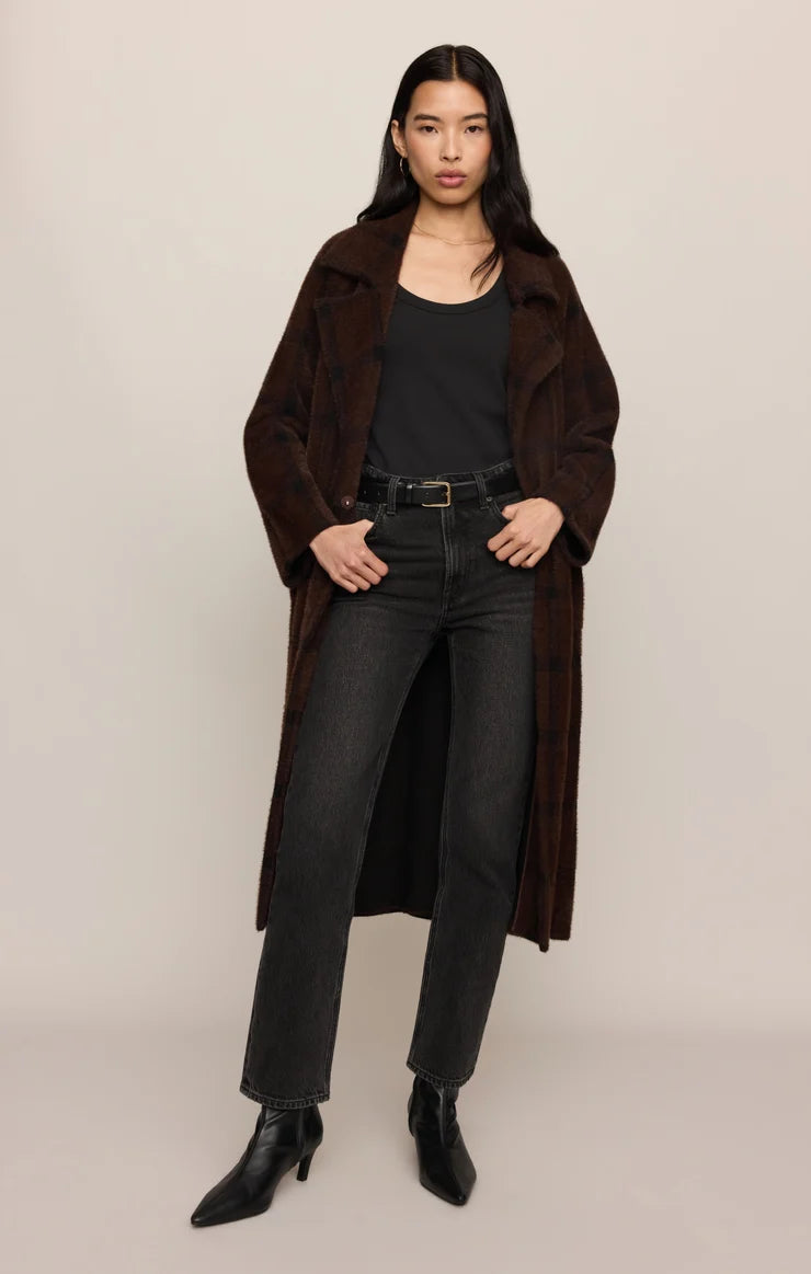 Z Supply Crosby Plaid Cocoon Jacket