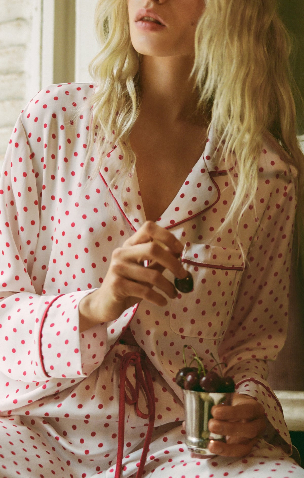 Z Supply Snuggle Dot Satin PJ Set